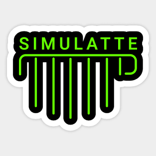 Simulatte Coffee Shop Sticker